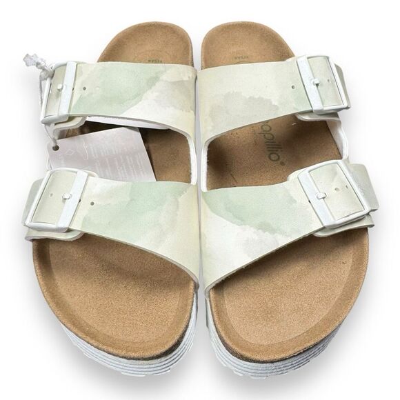 NEW Birkenstock Women's Size 6 Arizona Grooved Vegan Platform Papillio Sandals - Picture 3 of 8